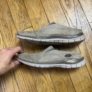 Dr. Scholls Solar Taupe Fabric Slip On Mules Sneakers Womens 10M Brown